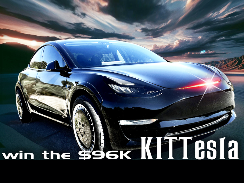 WIN a KITTesla: The modern day KITT from Knight Rider worth £75K ($96k).