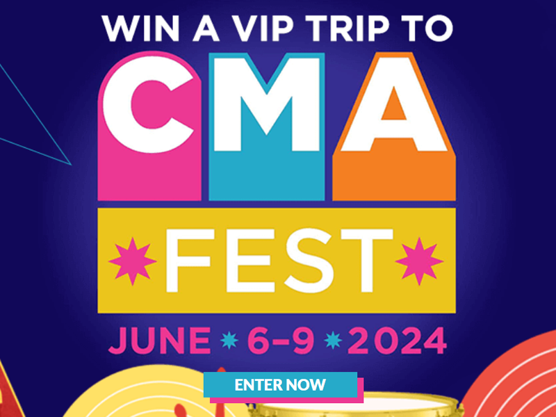 WIN a VIP Trip to CMA Fest in Nashville, Tennessee, USA.